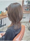 白髪染めレイヤースタイル
