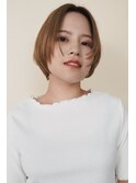 〈a34〉大人ショートハイライト髪質改善キッズカット前髪30代40