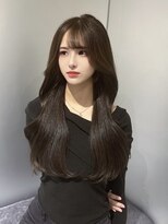 韓国風レイヤーカット/くびれヘア/韓国風/韓国風スタイル