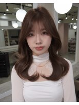 アミー 駒澤(Ammy komazawa)&nbsp;レイヤーカット/レイヤー/顔周り/ミディアム/モカブラウン