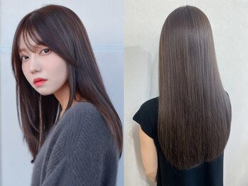 アミ 札幌大通(amie)の写真/[カット+縮毛矯正+Tr￥12500～]クセやうねり対策◎ダメージが気になる人でも安心の酸性ストレートもご用意*