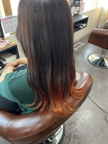 ジェリカヘアー サンフラワー通り(Jlica hair) 裾カラーコックリオレンジ