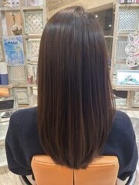 アシャ ヘアー ソリューション 神戸店(asha hair solution) イメチェン/ピンクベージュ/アンブレラカラー/前髪/摂津本山