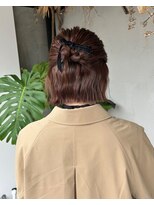 ディレクト(Direct) お呼ばれヘアハーフアレンジ前髪鹿児島/天文館3.21