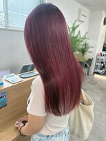 セイル(Sail) ハイライトカラーピンクレッド×髪質改善8.5