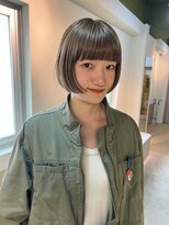 ハル ヘアスタジオ(haRu hair studio)&nbsp;khaki beige × mini bob