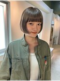 khaki beige × mini bob