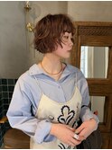 ボブ×パーマ