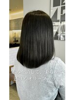 オートル 綱島店(AUTRE by FUGA hair)&nbsp;赤みを消して、柔らかく透けるオリーブカラー