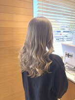 オーガニックエコ 川越(organic+eco) ミルクティーグレージュ×海外風ロングヘア