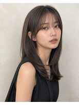 ラファンジュ ヘアー クレオ(Rohange hair Creo)&nbsp;オリーブアッシュ/透明感/暗髪/レイヤーミディアム