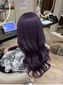 ラベンダーカラー 艶カラー ブリーチ 平塚