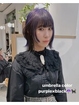 ウィットサークル(wit circle) パープル×ブラックのアンブレラカラー