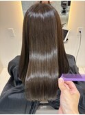 無加工でもこのツヤ！髪質改善ヘアカラー