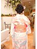 入学式のご予約受付中 ◎朝６時～OK♪　着付け+ヘアセット￥13650(訪問着)