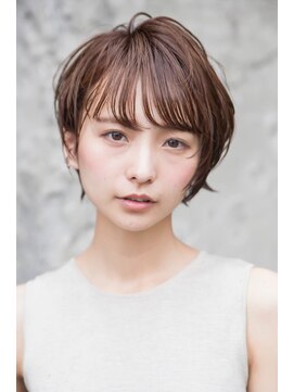 シエナ 渋谷(Siena) siena ナチュラルショートｘおろし流しバング