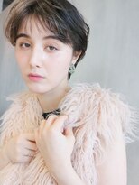 アルバム 渋谷パルコ(ALBUM)&nbsp;ハイライトショート_ハイライトカラーオリーブカラー_37248