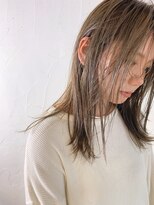 ヌード(nude)&nbsp;【nude仲井】オリーブベージュ/ミディアムヘア