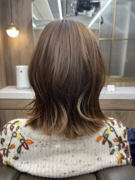 アルボーテルジェ(Art BeAute' ROUGET) ミルクティーアッシュ鎖骨ミディアム20代30代40代50代60代ボブ