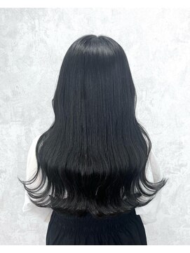 デミヘアー(Demi hair) 透け感ダークグレーカラー