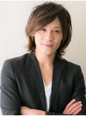 伸びかけくすみカラーのリラックス大人ウルフショートe仙台