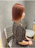 外ハネボブ/サーモンピンク/10代20代30代40代50代