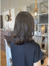 ヘアーメイク リライ(hair make rely) オリーブグレージュ　レイヤーカット　　ワンカール