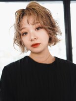 オジョマノ(OjOmano)&nbsp;ケアブリーチダブルカラーインナーカラーハイライト20代30代前髪