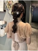 あみおろしヘアアレンジヘアセット