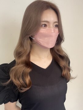 ヒョンミョン ライズバイレボ 取手店(hyon myon/RISE by REVO) レイヤーカット/デザインカラー/オリーブベージュ[取手/取手駅]