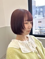 ゴウトゥデイシェアサロン 町田店(GO TODAY SHAiRE SALON)&nbsp;ボルドーカラー×ボブウルフ【町田】