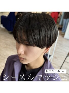 アロハ(ALoha) 《　メンズ　》　シースルーマッシュ