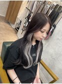 インナーエクステ　ホワイトシルバー