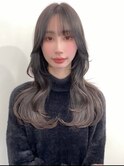 髪質改善顔まわりレイヤーカット酸熱ストレートこなれミディ