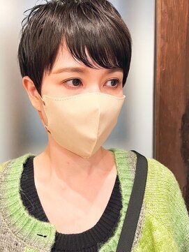 ラレイ ハラジュク(Lalei harajuku) 【ささき】マッシュベリーショート/アッシュブラック/前髪パーマ