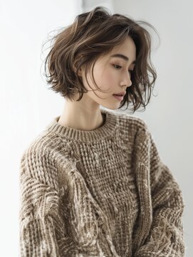 アルトリスト(Altruist Aging×HAIR&SPA) ＠ダークアッシュ大人ガーリーボブ着物似合わせカット/髪質改善