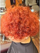 リスキーズ(RISKY'S)&nbsp;レッドオレンジ×グリッグリパーマ