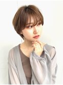 大人可愛い丸みショート 奈良20代30代