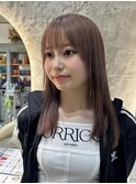新潟／万代　イメチェン顔まわりレイヤーピンクベージュ