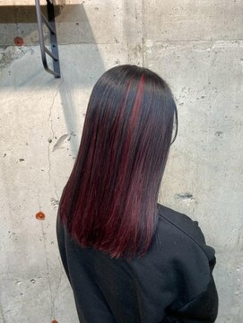 ディスコヘアー ベッロ(DISCO HAIR bello) ボルドーがかわいいアンブレラカラー