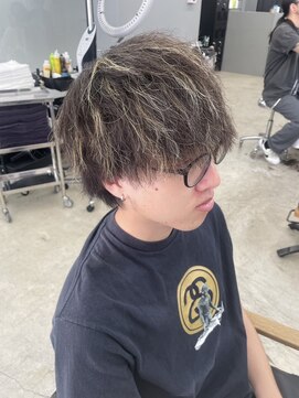 ウォーク(woke) メンズパーマ×メッシュ