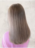 大人可愛い大人美人くすみカラーアッシュオリーブベージュ