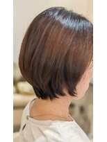 フィルアップヘア (fill up Hair)&nbsp;秋艶◎30代40代髪質改善ショートボブ×丸みシルエット