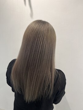 アース 溝の口店(HAIR&MAKE EARTH) 20代30代透明感カラー★ハイライトミルクティーベージュ