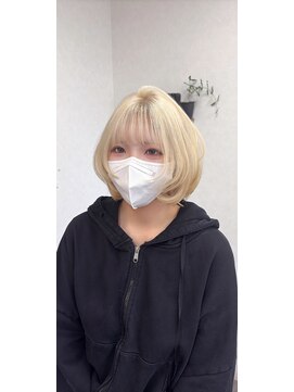 リングバイモアムー(Ring by Moremuu) ブリーチカラー　ウルフBobレイヤー