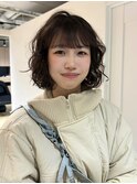 ふわふわボブパーマ