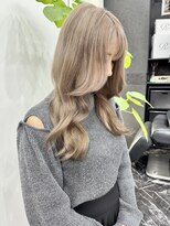 チュダック(ChuDuck)&nbsp;【天神】色落ちも可愛いミルクティーハイトーン/ダブルカラー