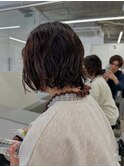 レイヤーカットボブニュアンスパーマ札幌大通駅バスセンター駅