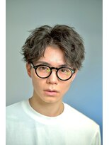 ネイビー(NAVY) 柔らかさと知性を両立するラフウェーブマッシュ