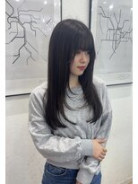 アジールヘア 東上野店(agir hair)&nbsp;透明感ダークグレージュ×顔まわりレイヤーナチュラルロング上野